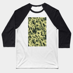 Camouflage khaki army men green pattern Baseball T-Shirt